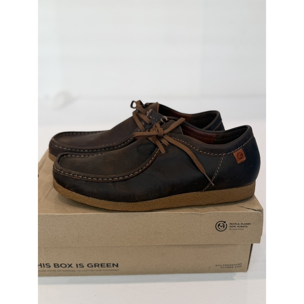 Clarks CC SHACRE II RU leather size 13 Beeswax shoes loafers EXTREME comfort NIB